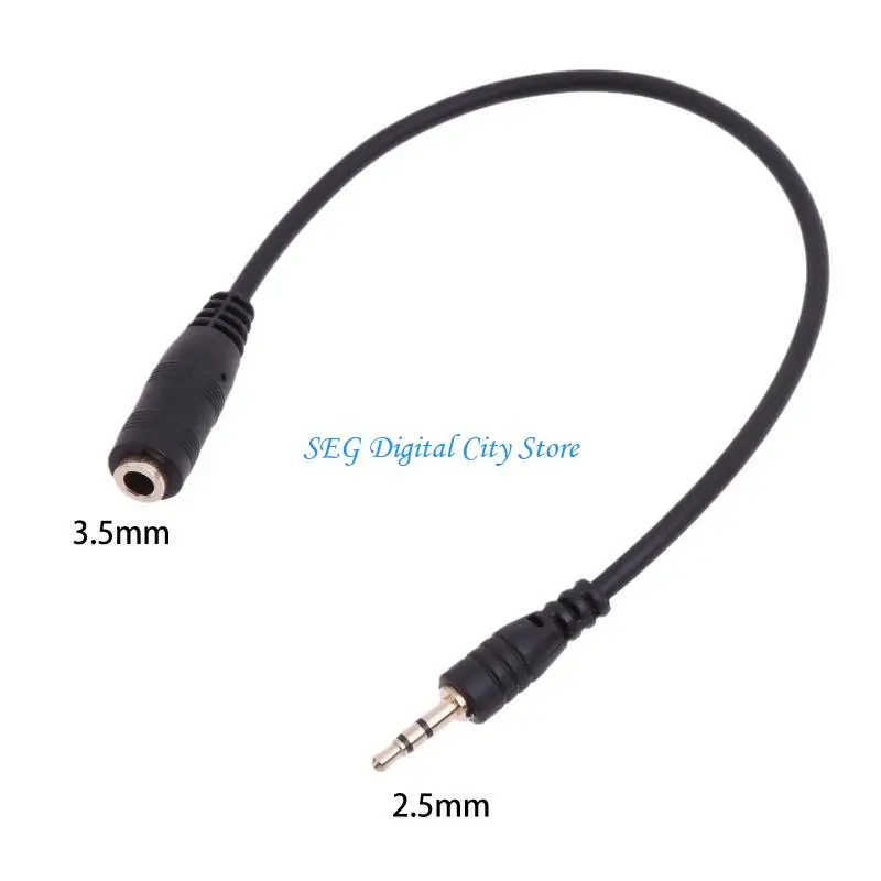 U75B 3.5mm Female to 2.5mm Male Headphone for Head Conversion Cable 20cm/7