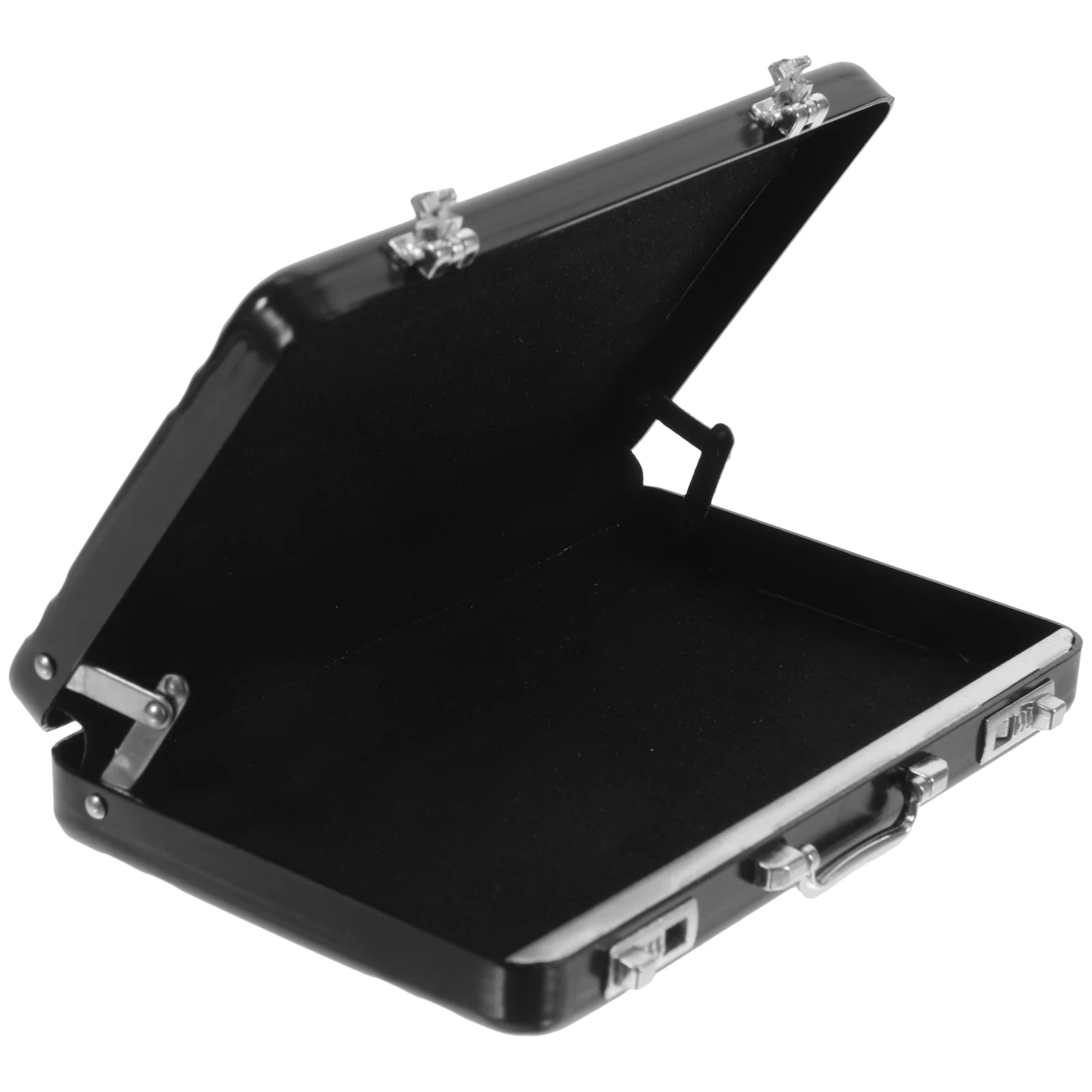 Metal Business Card Holder Stylish Mini Briefcase Design Aluminum Alloy Cards ganizer Compact Portable Visiting Cards Case