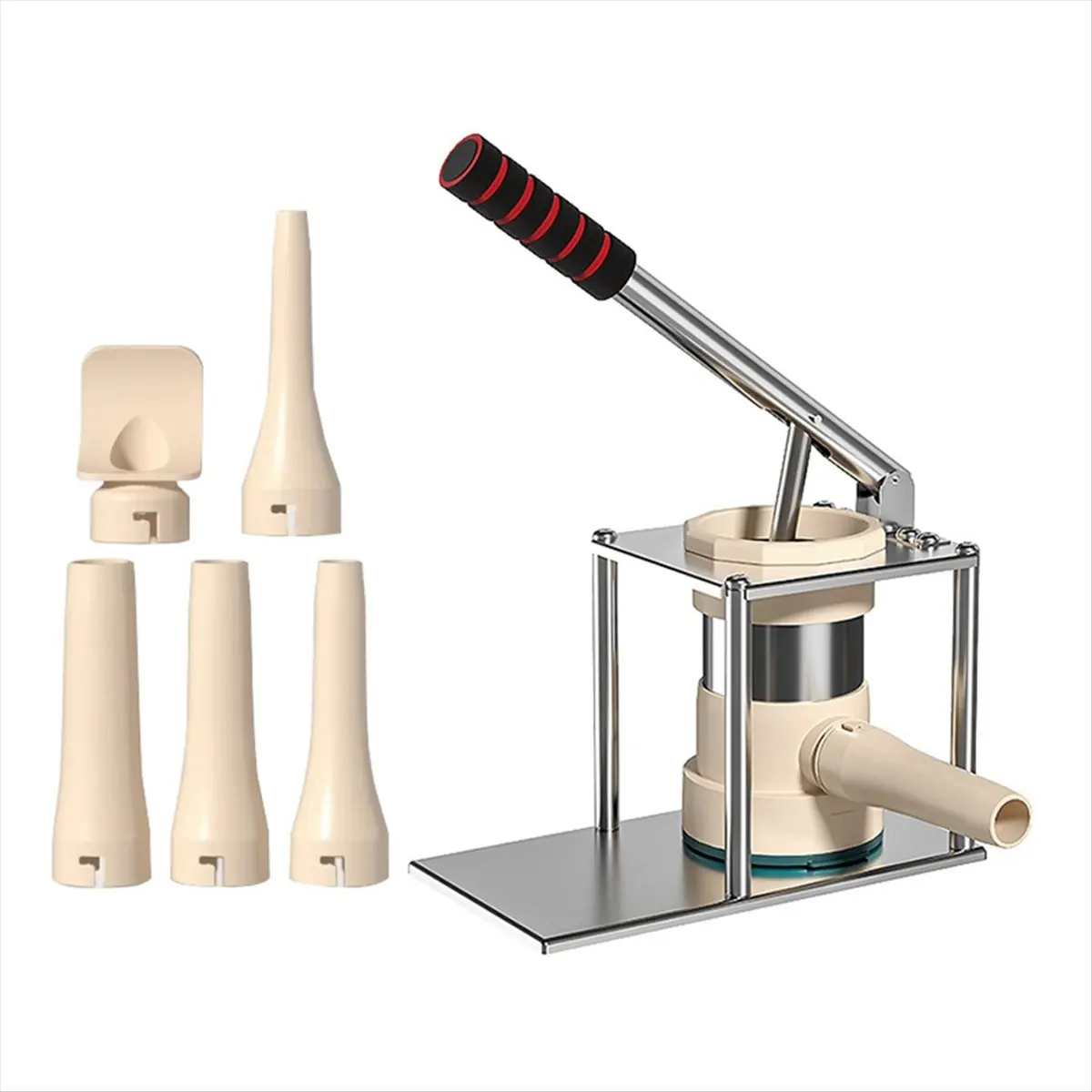 ABNH 5 in 1 Horizontal Type Sausage Meat Stuffer Homemade Kitchen Meat Sausage Maker Tools Sausage Filler