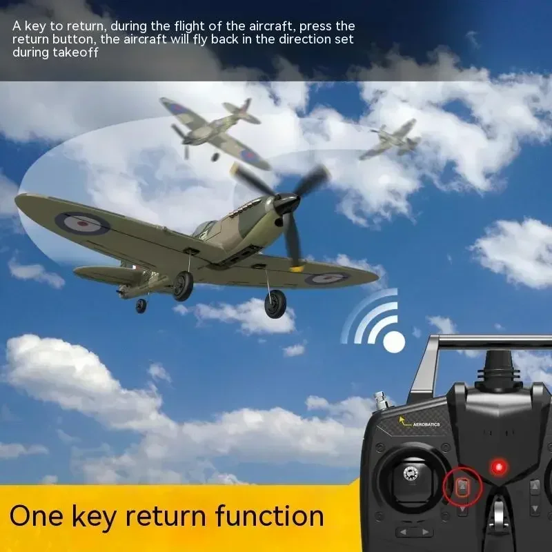 

Rc Airplane Eachine Spitfire 2.4ghz Epp 400mm U-turn Aerobatic Wingspan 6-axis Gyro One-key Mini Rtf Model Kids Surprise Gift