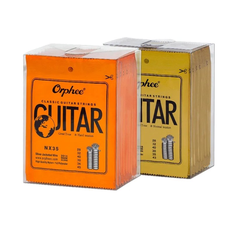 Orphee nx cordas de guitarra clássica náilon banhado a prata cordas de guitarra clássica instrumentos de cordas peças e acessórios de guitarra