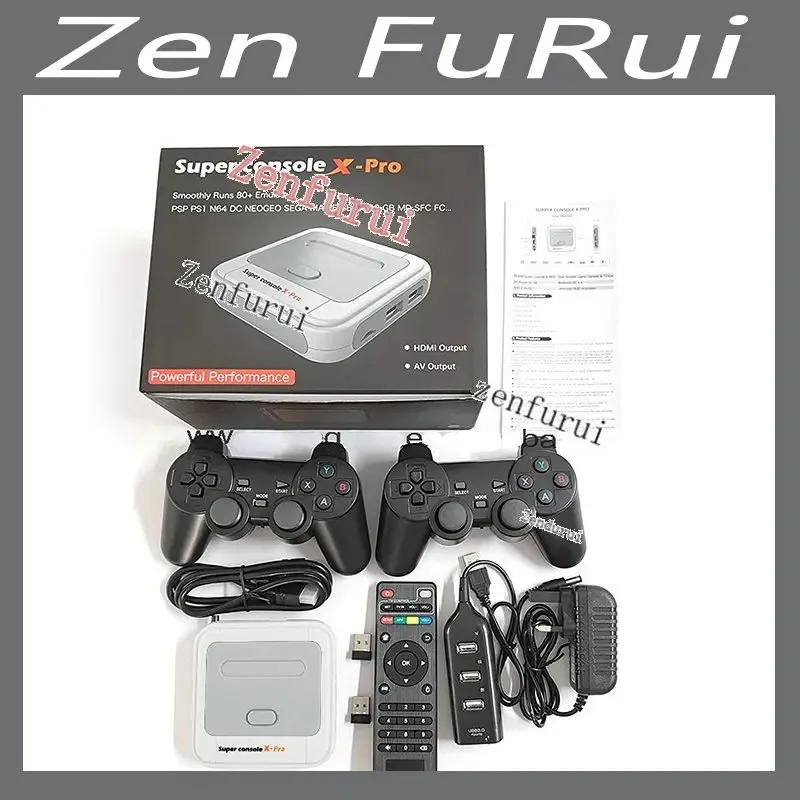 Super Console X Pro 50+ Emulator 50000+ Games Retro Mini TV Box Video Game Player For PS1/N64/DC