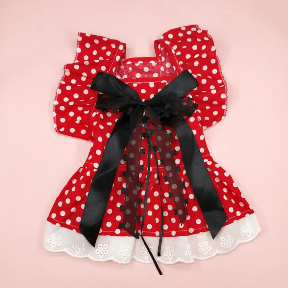 Beautiful Pet Dress Bowknot Dress-up Cute Spring Summer Puppy Dress