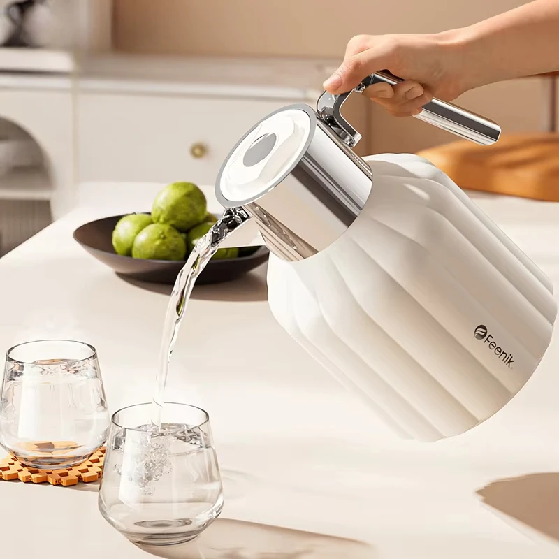 

New Home Large Capacity Thermos Kettle 72 Hours Long Lasting Thermos Kettle Glass Red Bile Thermos Kettle