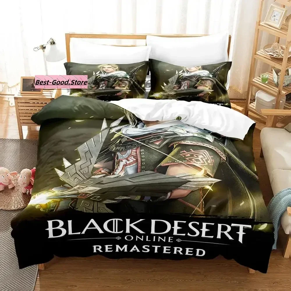 

Game Black desert Bedding Set Single Twin Full Queen King Size Bed Set Aldult Kid Bedroom Duvetcover Sets Anime Bed Sheet Set
