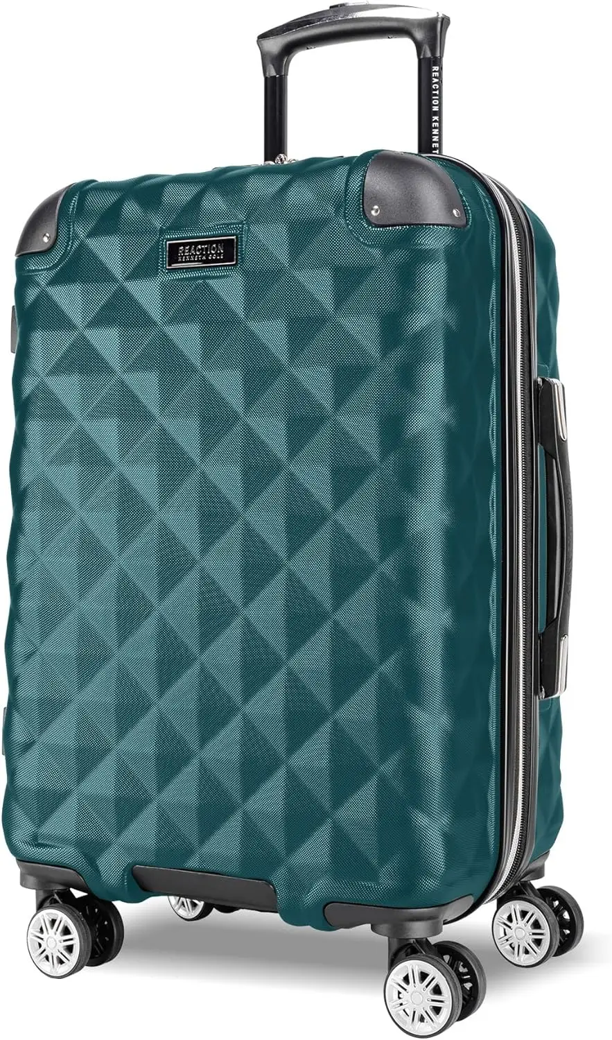 

Lightweight Expandable 8-Wheel Spinner Travel Luggage, Deep Teal, 20-Inch Checked Suitcase