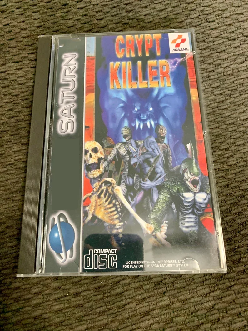 

Saturn Copy Disc Game Crypt Killer With Manual Unlock SS Console Game Optical Drive Retro Video Direct Reading Game
