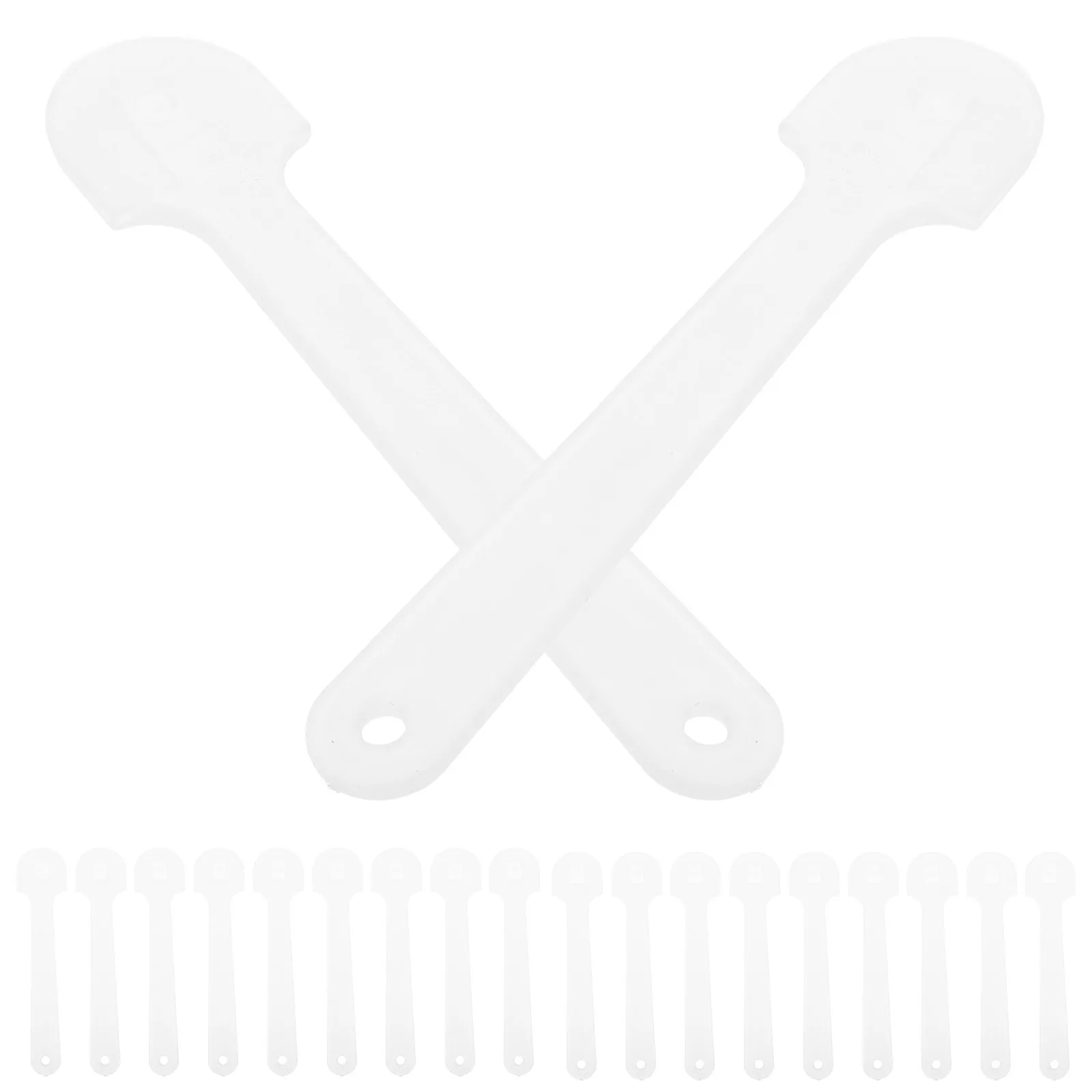 

Transparent Fan Handle Decorative Plastic Accessories Circular Stick Sticks for Craft Parts Wedding Programs