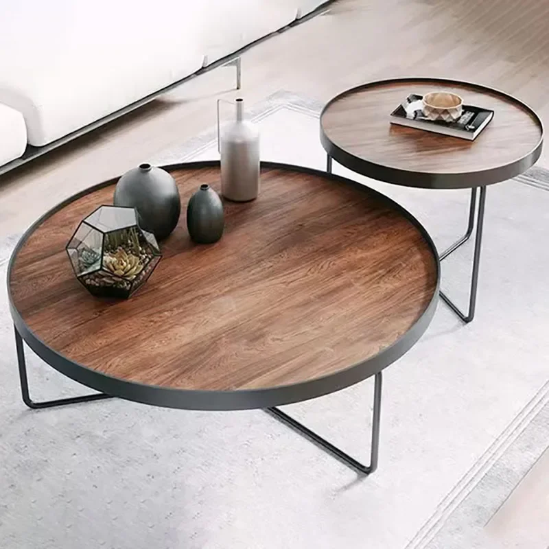 Modern Luxury Coffee Tables Nordic Aesthetic Minimalist Round Coffee Table Unique Glam Tavolino Da Salotto Living Room Furniture image 6