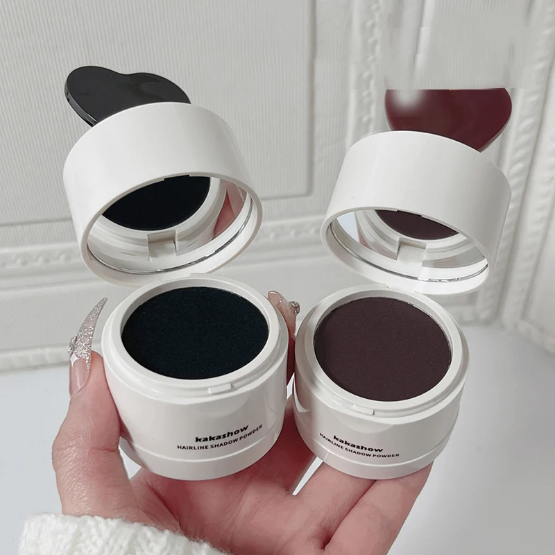 Puder do konturowania włosów Kakashhow nie blaknie, konturowanie twarzy nie pozostawia zbrylonych plam, puder do linii włosów.
