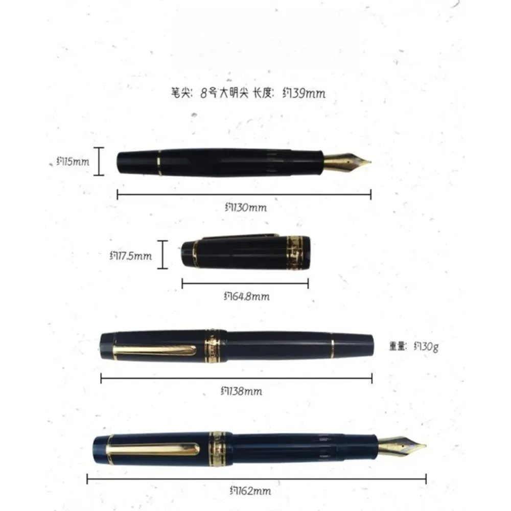 

For Wingsung 630 Piston Filling Fountain Pen - No.8 Iraurita Nib, Ink Window Design, Office/Business Writing, Stationery & Gift