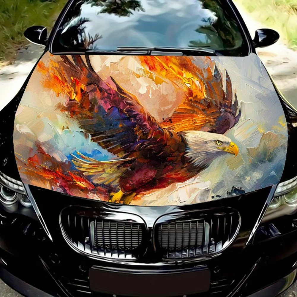 

Орел распространяет крылья ПВХ автомобильные виниловые обертывания, самоклеящаяся водонепроницаемая наклейка на капот автомобиля, защитная наклейка для украшения автомобиля