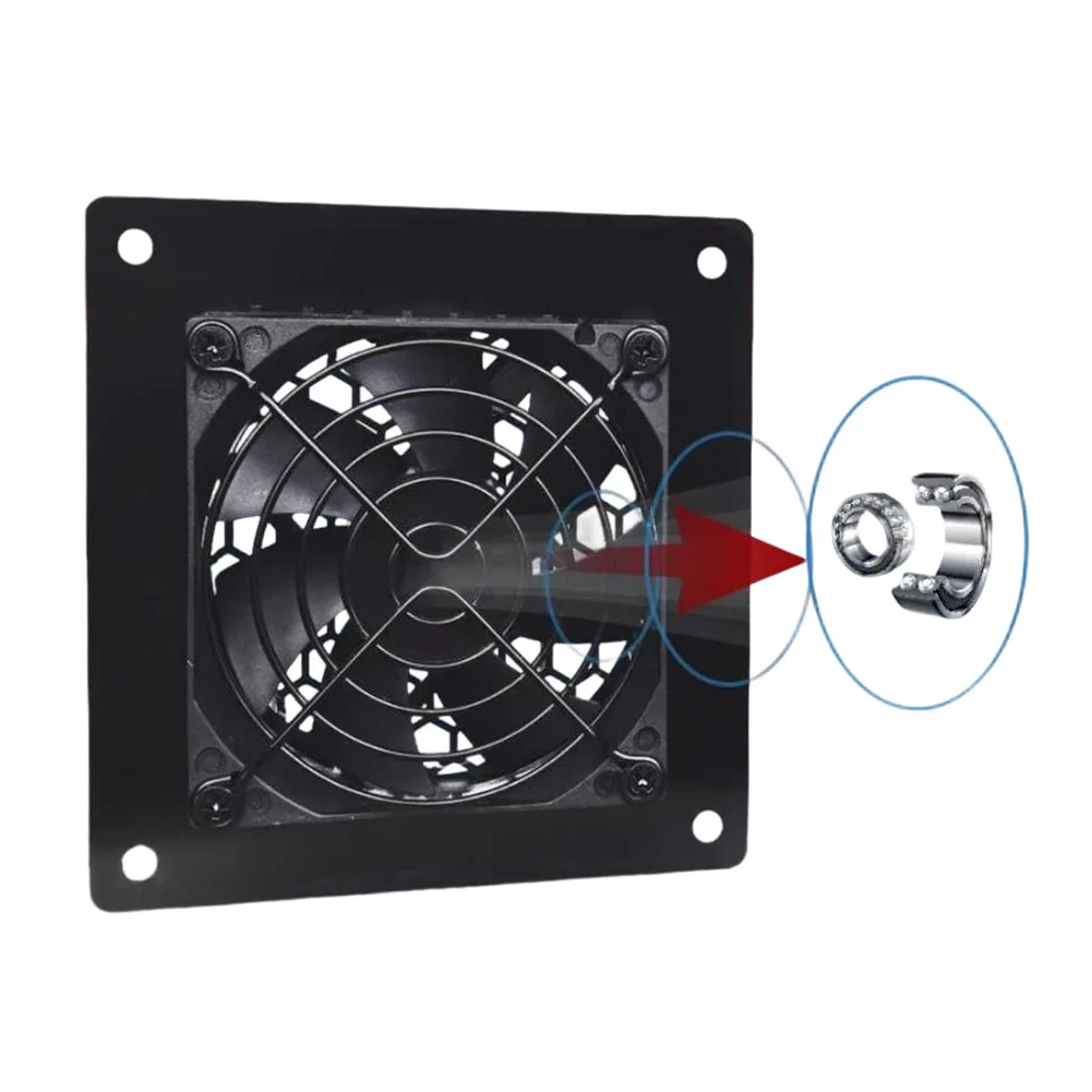 USB Temperature Controlled Cooling Fan 10 Speeds 0-60C 4 6 Inch Quiet Airflow For Heatsink For Exhaust Server Rack Industrial