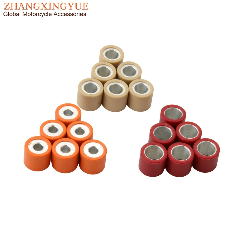 6PC Variator Rollers Weights 19x17mm 5g 7g 9g For Derbi 125 150 Boulevard Gp1 Eu2 Rambla 125cc 150cc