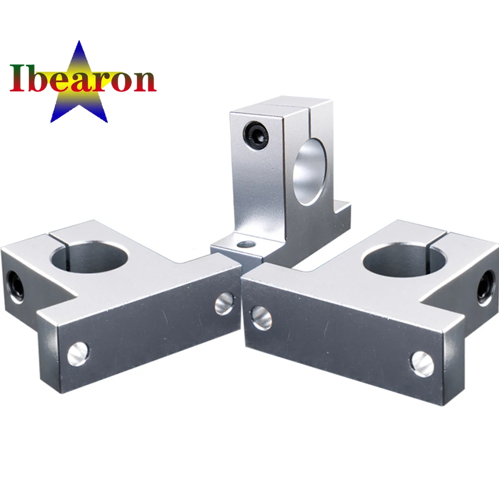 1PCS SK20 Aluminum Linear Rod Rail Horizontal Shaft Support For CNC Router XYZ Table 3D Printer Parts