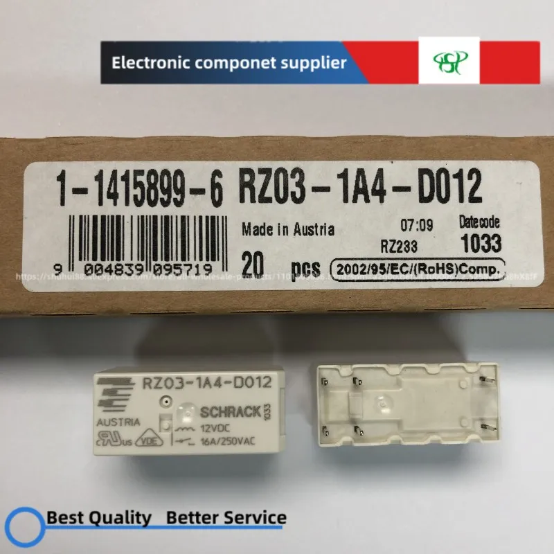 

1PCS~20PCS RZ03-1A4-D012 1-1415899 Relay 4 pin 1 is normally open at 12VDC.