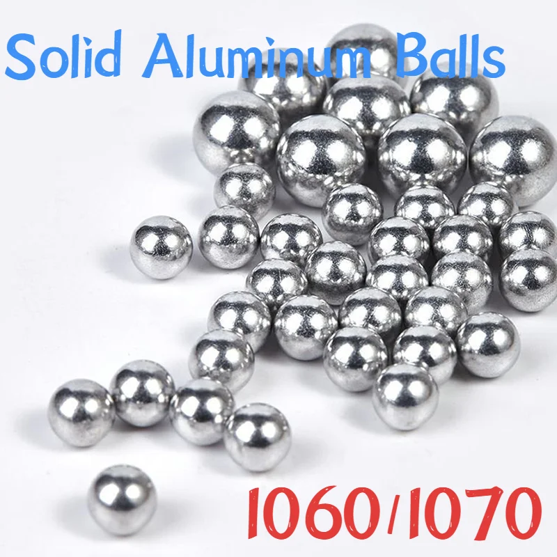 Solid Smooth Aluminum Ball Spherical Aluminum Bead Precision Aluminum Balls 0.5/0.6/0.7/0.8/0.9/1/1.5/2/3/4/6/8-30mm