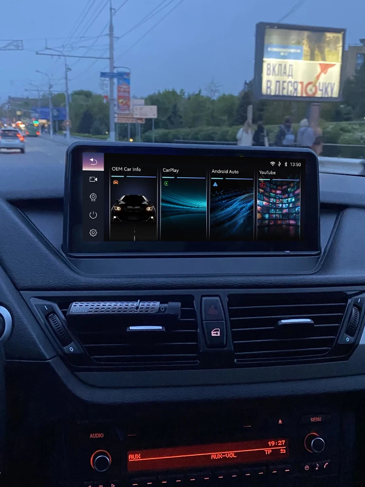 AUTOTOP 10,25 Zoll Wireless Carplay Android Auto Touchscreen für BMW X1 E84 2009-2015 CIC-System oder ohne Werksbildschirm Youtube/Wifi