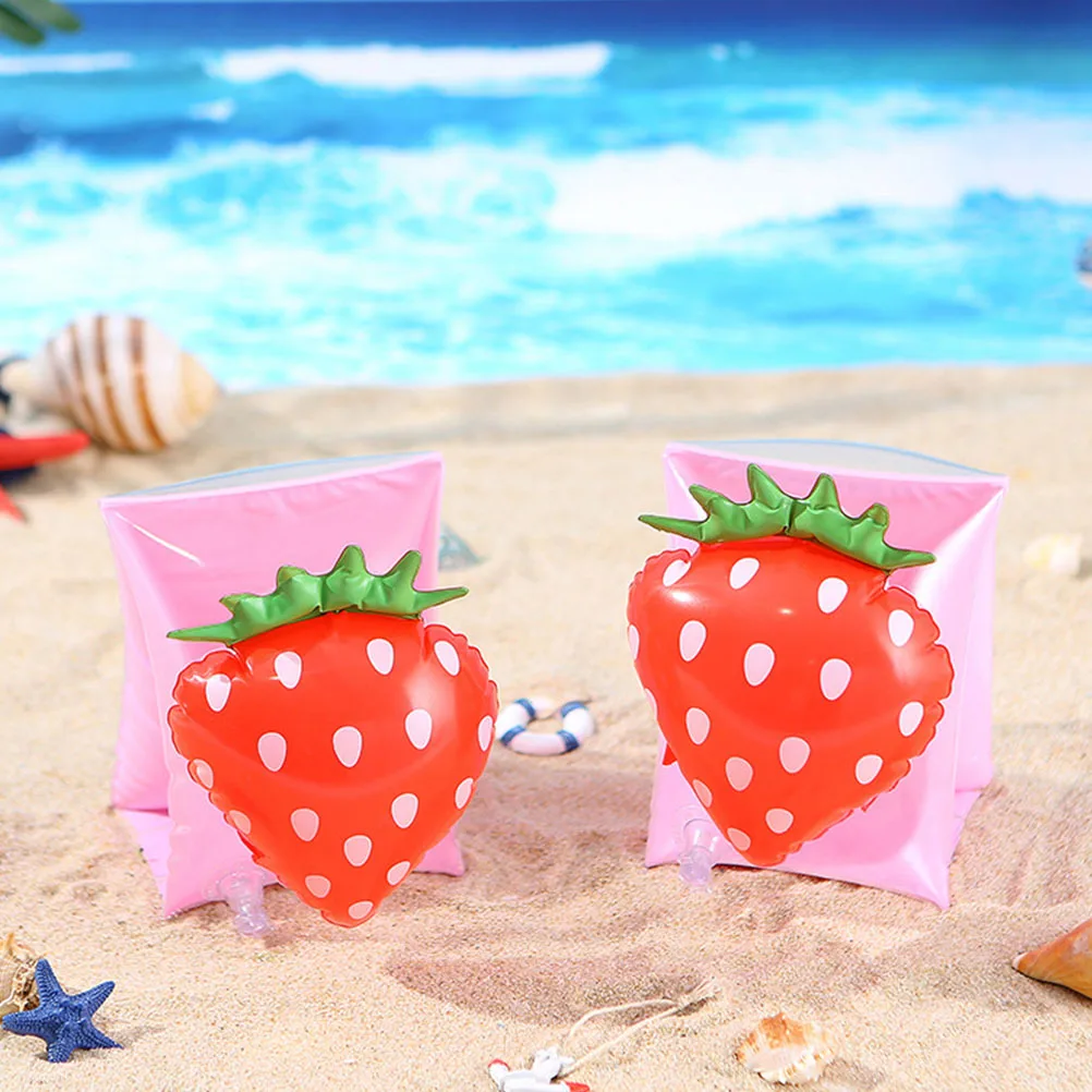 

2Pairs Children Arm Floats Inflatable Swimming Rings Double Airbag Safety PVC Kids Pool Party Use Children Arm Floats