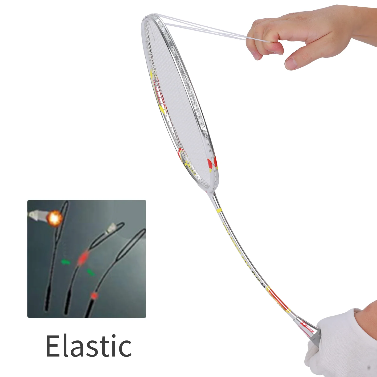 Rackets Sliver Luxury Professional Racquet Aero Frame High Quality Durable Lightweight Carbon Fiber For Fast Swings High