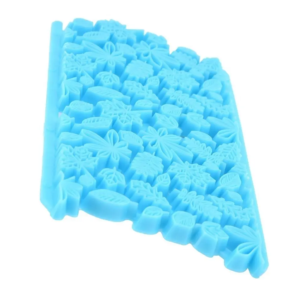 PP Fondant Embosser Easy Press Easy Clean DIY Baking Mold Floral Lattice Pattern Embossing Design Cake Embossing Mold