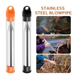 Bushcraft Pocket Bellows Blasting Campfire Blow Fire Tube Outdoor Tool Edc Camping Hiking Equipment Survival Kit Prepper Gear