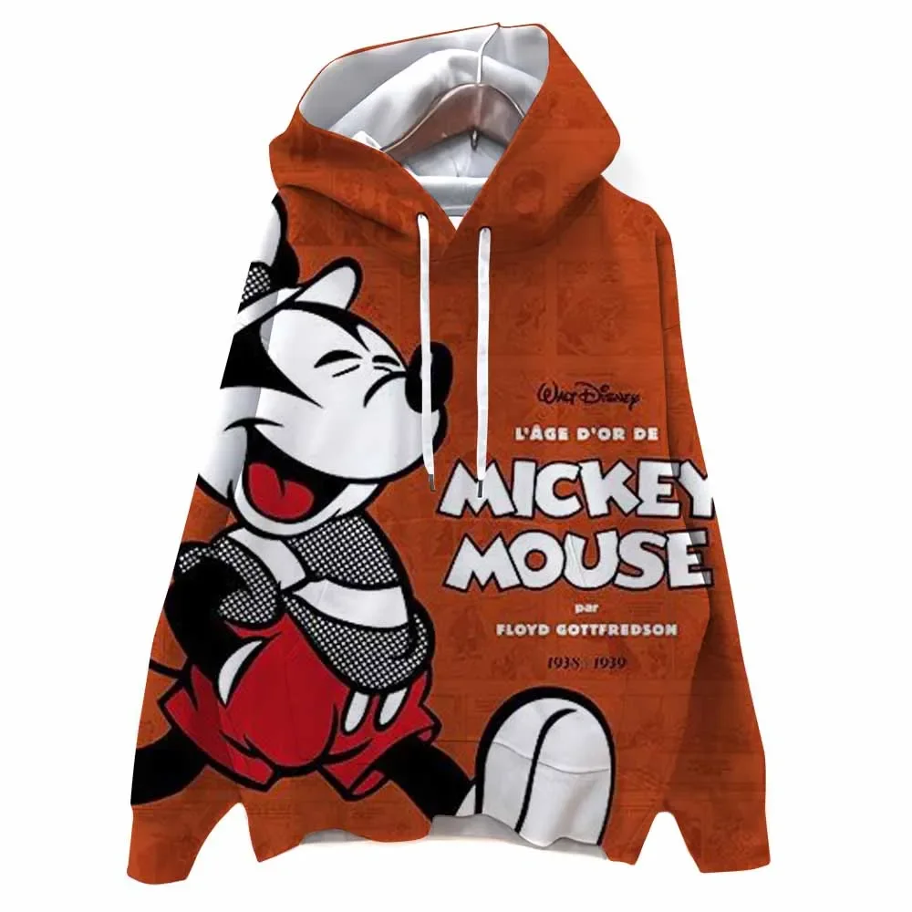 Herfst Harajuku Mode Hoodie Casual Losse Herfst Trui Hoodies Disney Mickey Mouse print Y2K Kleding Tops Hoodies