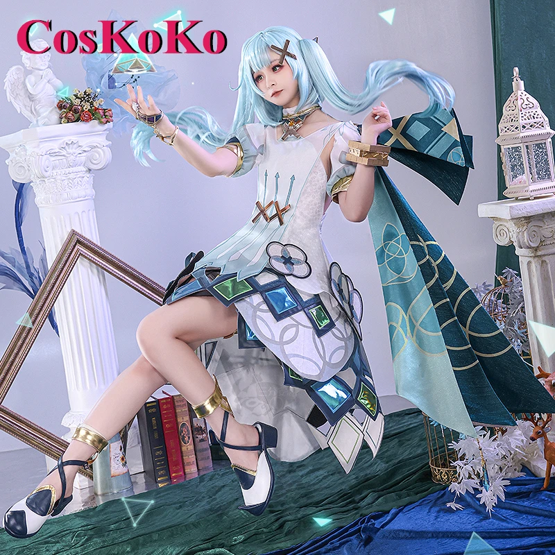 CosKoKo Faruzan Cosplay Game Genshin Impact Costume  Sweet Gorgeous Combat Uniforms Women For Halloween Party Role Play Clothing