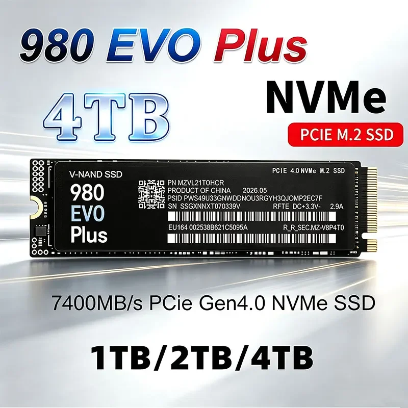 980 EVO Plus M.2 2280 NVMe PCIe4.0 X4 TLC Internal Solid State Drive 1TB 2TB 4TB 8TB High‑Speed Storage Upgrade For PS5 Gaming