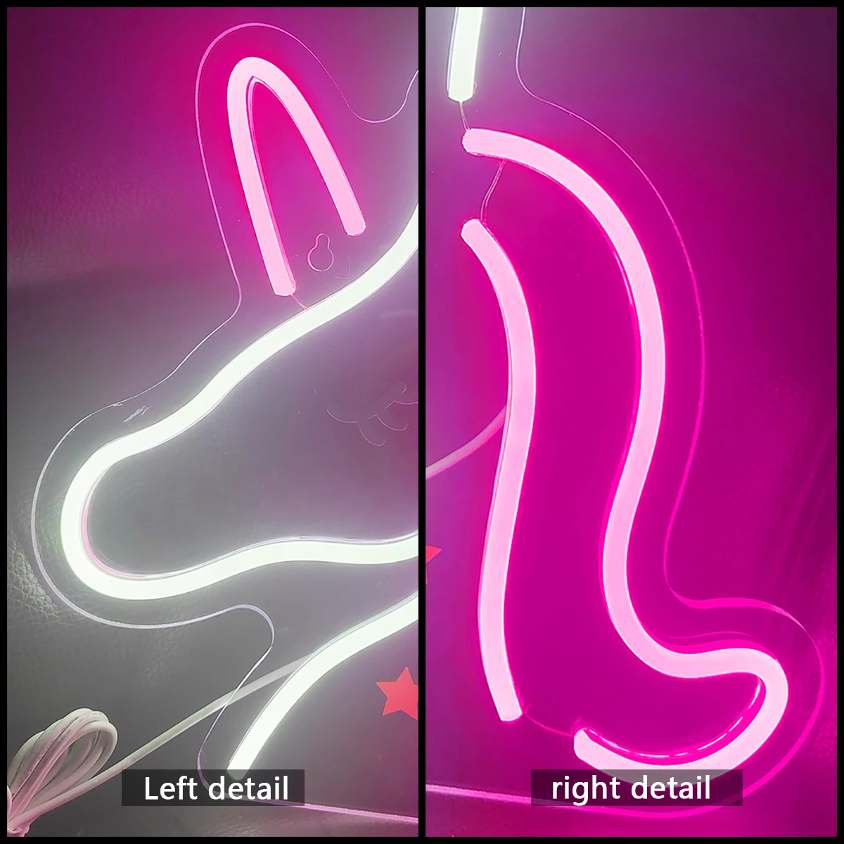 Unicorn shape custom neon for girls room decoration birthday gifts, parties, full of atmosphere to make the room more dynamic