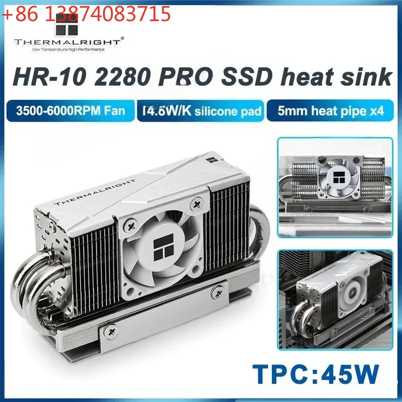 

Thermalright HR-10 PRO M2 SSD Cooler 4 Heatpipe Vest With 3010 PWM Fan Radiator
