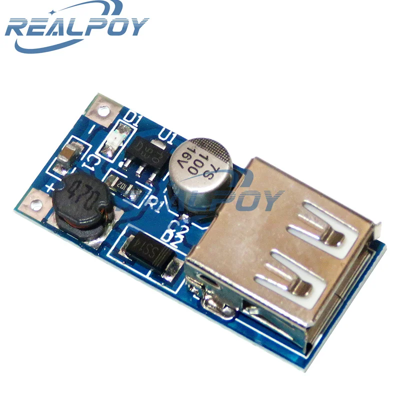 DC-DC 0.9V-5V to 5V 600MA Power Bank Charger Step Up Boost Converter Supply Voltage Module USB Output Charging Circuit Board