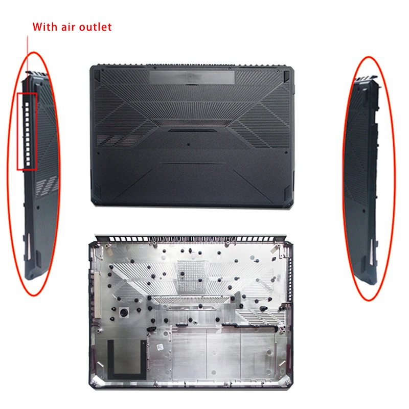 Baru untuk ASUS TUF Gaming FX505 FX505DT FX86 FX95D Aksesori Laptop pengganti penutup belakang Lcd/Bezel depan/bawah dengan LOGO