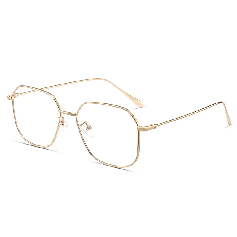 Gold Titanium Women's Glasses Frame Internet Celebrity Eyewear Myopia Prescription Anti Blue Light Lenes Anti-Reflection Gafas