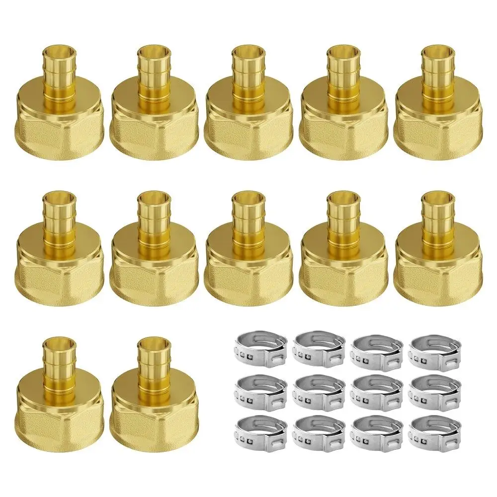 

Pipe Fittings 3/4" 12PCS Brass Clamp-style 3/4 NPT for air System