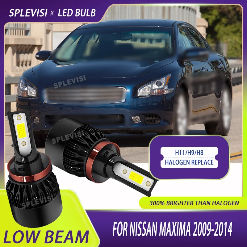 

H11/H9/H8 LED Low Beam Headlight Bulb Fan Cooling Plug & Play 60W 6000LM 12V For Nissan Maxima 2009 2010 2011 2012 2013 2014