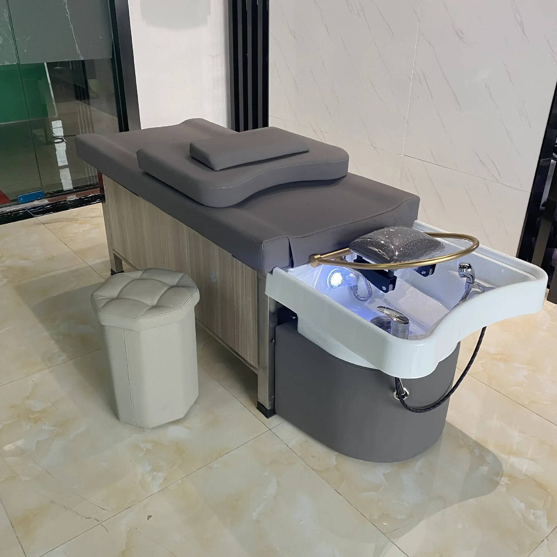 

Japanese Compact Shampoo Chairs Stylist Beauty Salon Comfortable Shampoo Sink Stretcher Cosmetologist Cadeira Rendy Furniture