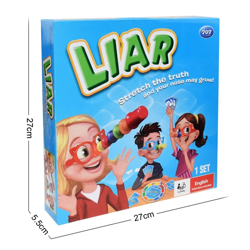 Funny Novelty Entertainment Tricky Desktop Game Liar Fibber Game Hilarious Noses & Glasses Puzzle Game