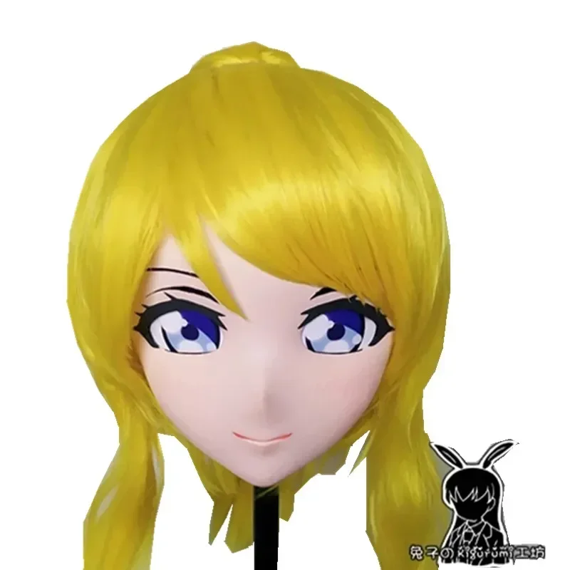 

(Rabbit 29) Resin Crossdressing Pretty Girl BJD Doll Mask with Backshell LoveLive! Cartoon Cosplay Ellie Kigurumi Mask Cosplay