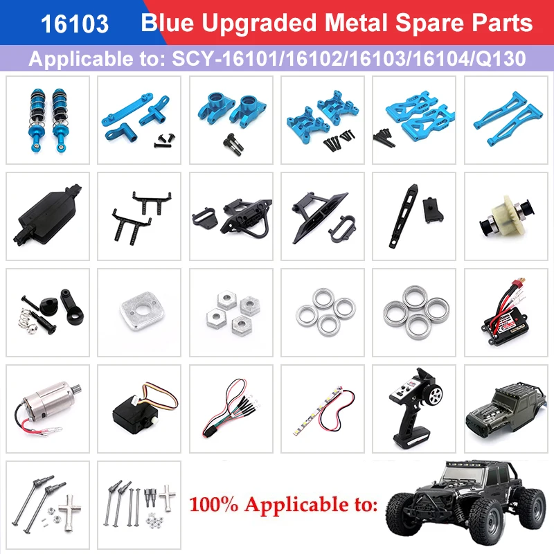 

Neumáticos Rueda Camión Monstruo Hexagonal Para SCY 16101 16102 16103 1:16, Piezas Actualización De Coche Todoterreno RC, 6324