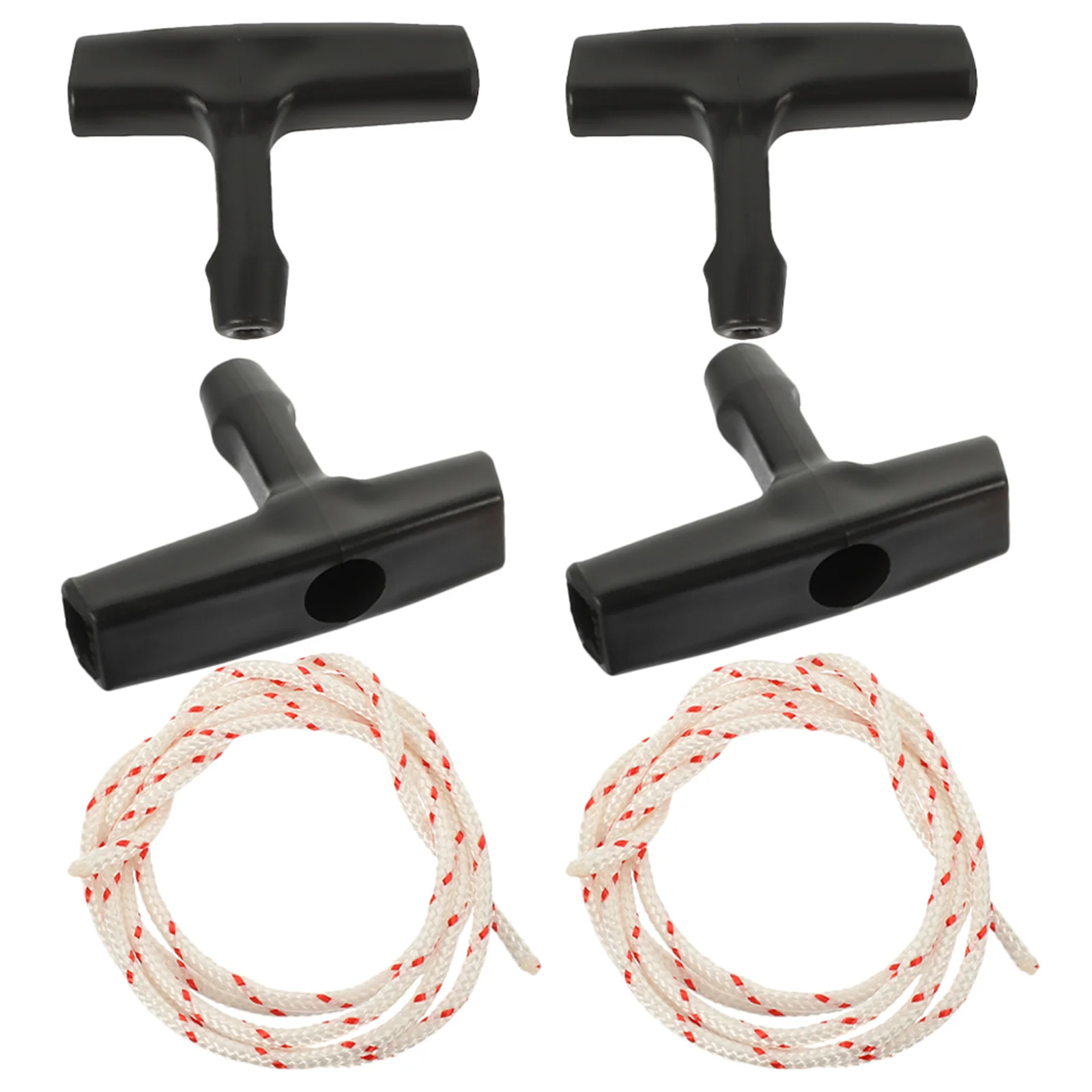 

2Sets Garage Door Emergency Pull Rope Kit Sturdy Handle Release Tool Attic Ladder Pull Cord Replacement Cable Opener Rope Puller