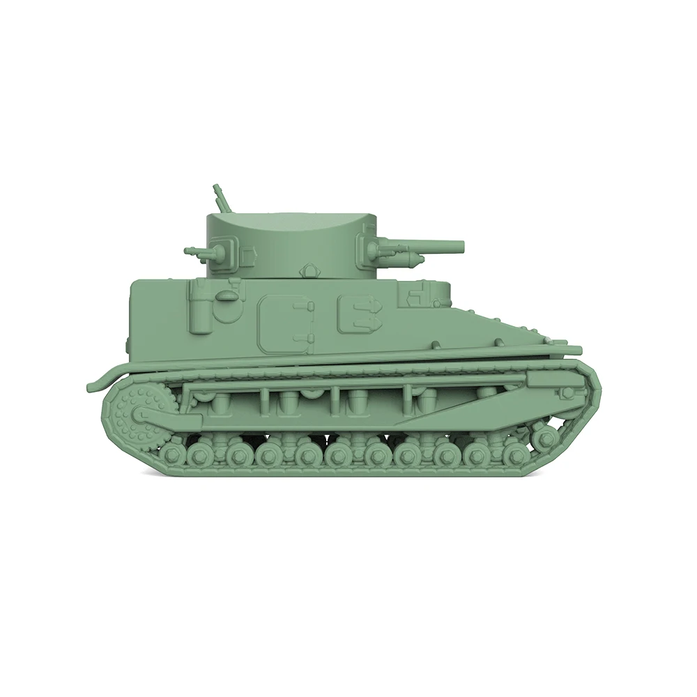 SSMODEL SS577 1/350 1/700 بريطاني فيكرز Mk.I دبابة متوسطة مصغرة نموذج ثابت ألعاب الحرب