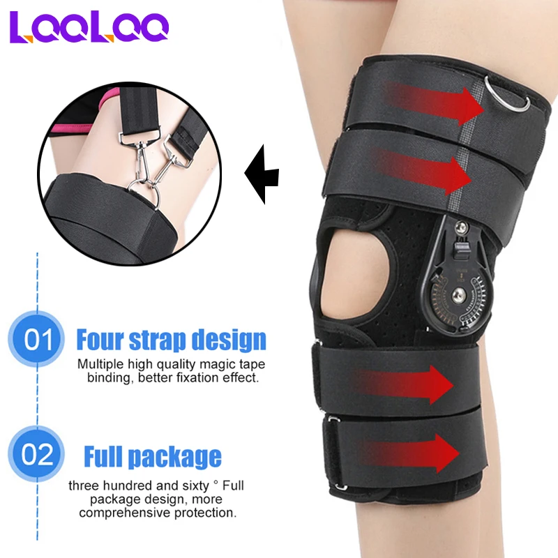 1Pcs Knee Joint Brace Support Orthosis/Adjustable / Medical Ligament Sport Injury Splint Knee Fracture Protector S,M,L