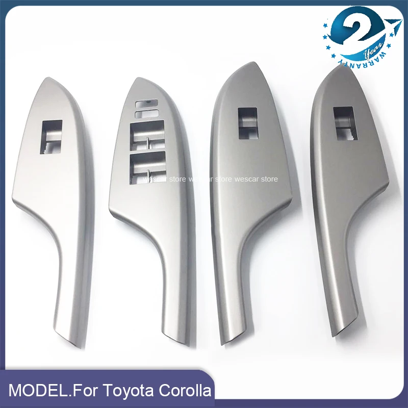 

Car styling For Toyota Corolla 2007 2008 2009 2010 2011 2012 2013 Auto Door Window Switch Bezel Button Panel Cover Frame Silver