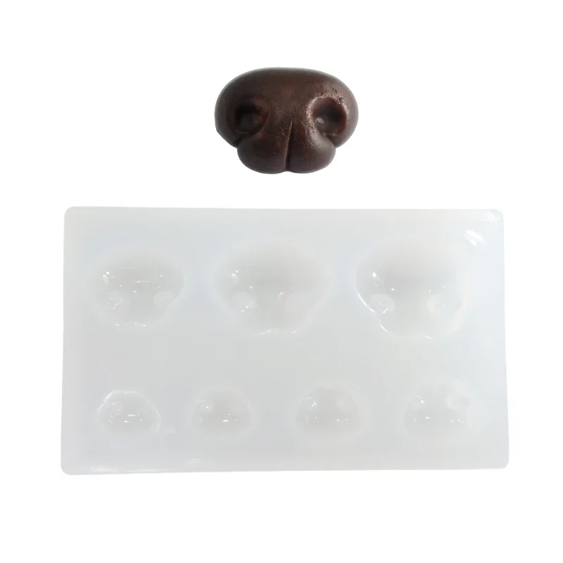 Cat/dog Simulated Nose Silicone Mold Resin Clay Diy Triangle Nose Wool Felt Poke Legarfield Cat Nose Accessories Mold