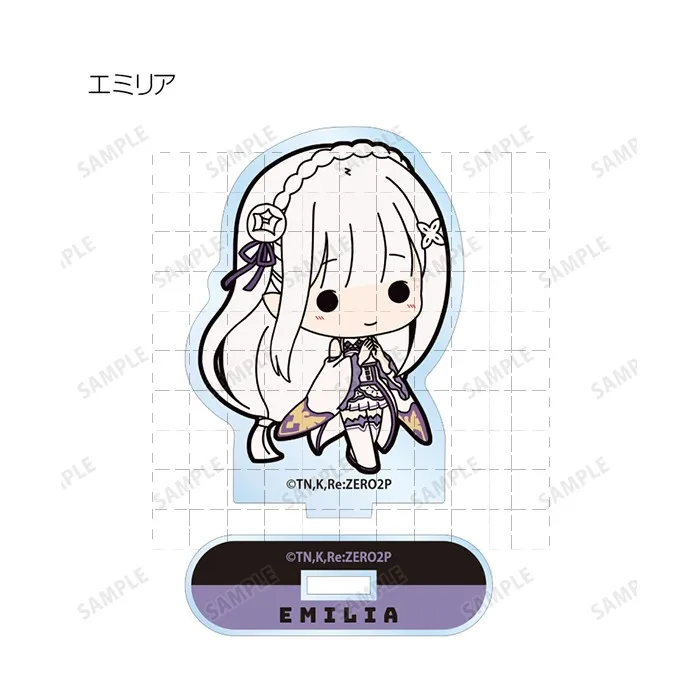 Game Frederica Rem Emiria Emilia Beatrice Echidna Acrylic Stand Doll Anime Mini Figure Model Plate Cosplay Toy for Gift