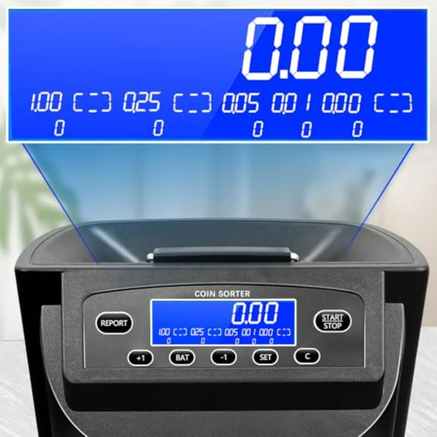 Compteur de pièces de monnaie électrique automatique avec écran LCD pour un tri efficace de 270 pièces par minute et une capacité jusqu'à
