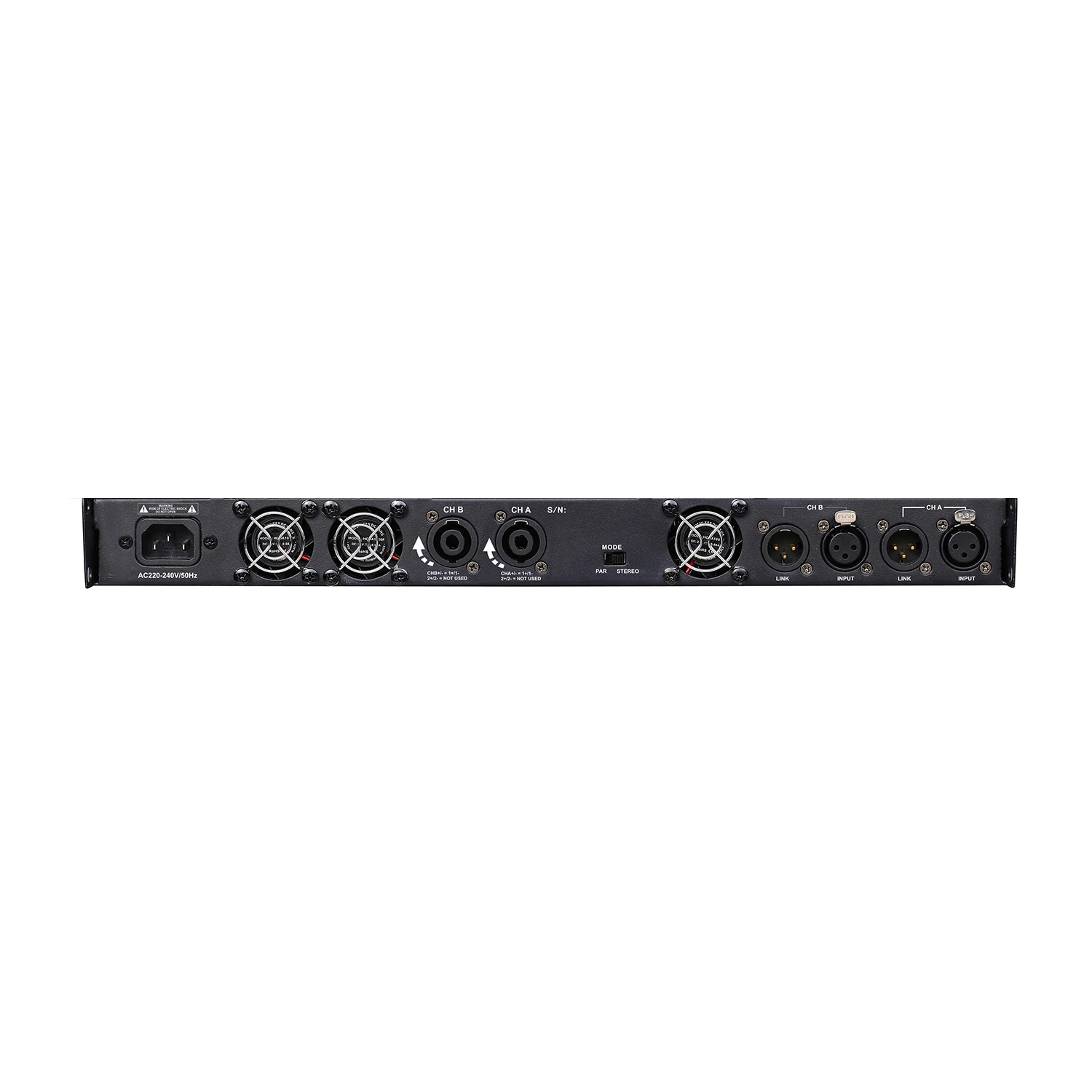 ML-1000 1U Rack Mount Class D Digital Power Amplifier 2x1000W High Efficiency Professional Amp for Stage  Live Sound PA System