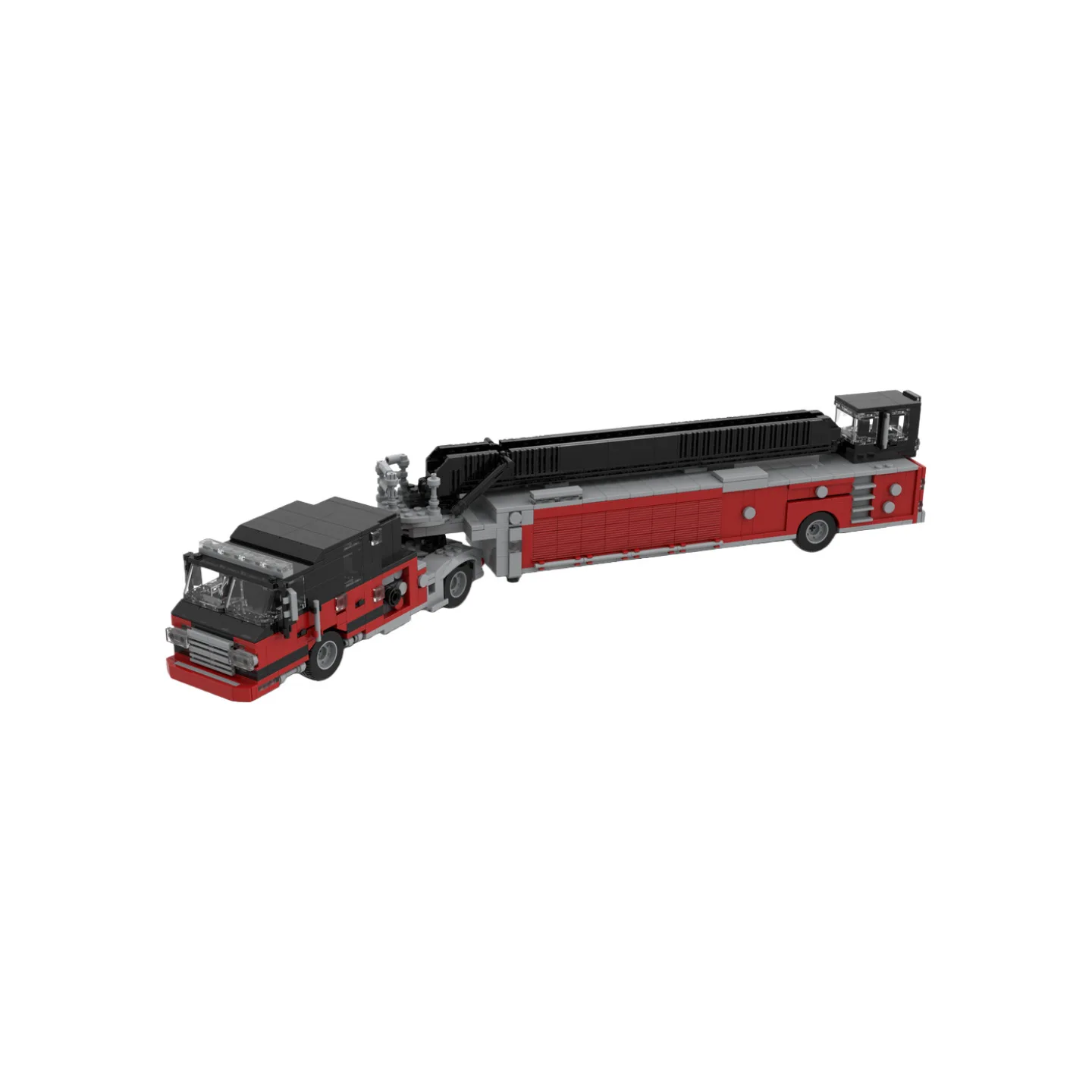 Urban Fire‑Rescue Truck Building Blocks DIY City Emergency Fire‑engine Vehicle Model Bricks Educational Puzzle Toy Desktop Gift