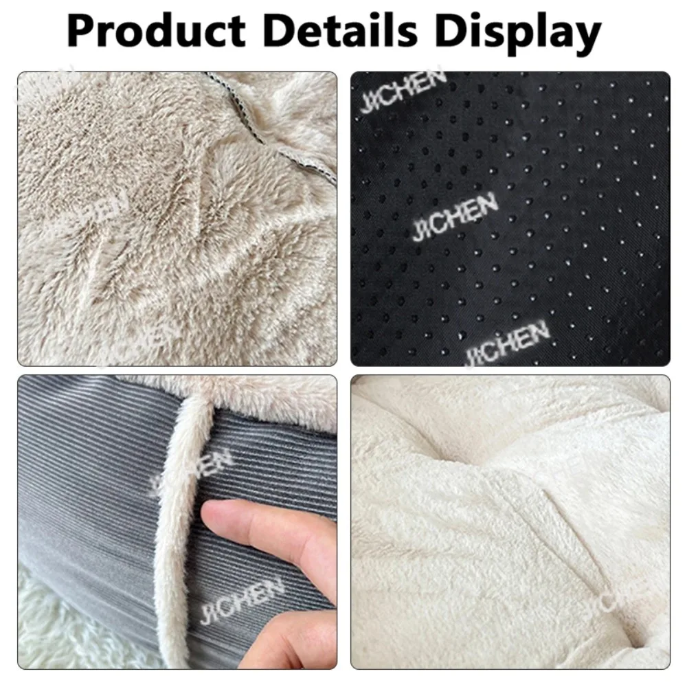 سروال قصير للكلاب الدفء قصير أفخم الحيوانات الأليفة سرير مستدير لينة PP القطن ملء أريكة للكلاب الصغيرة المتوسطة الكبيرة الحيوانات الأليفة الكلاب الملحقات